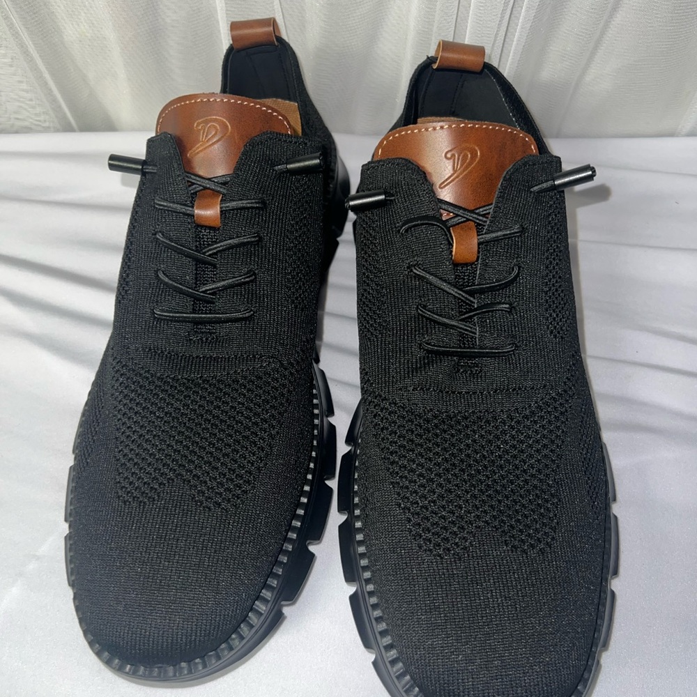 Black and Brown Sneakers with Sleek Design